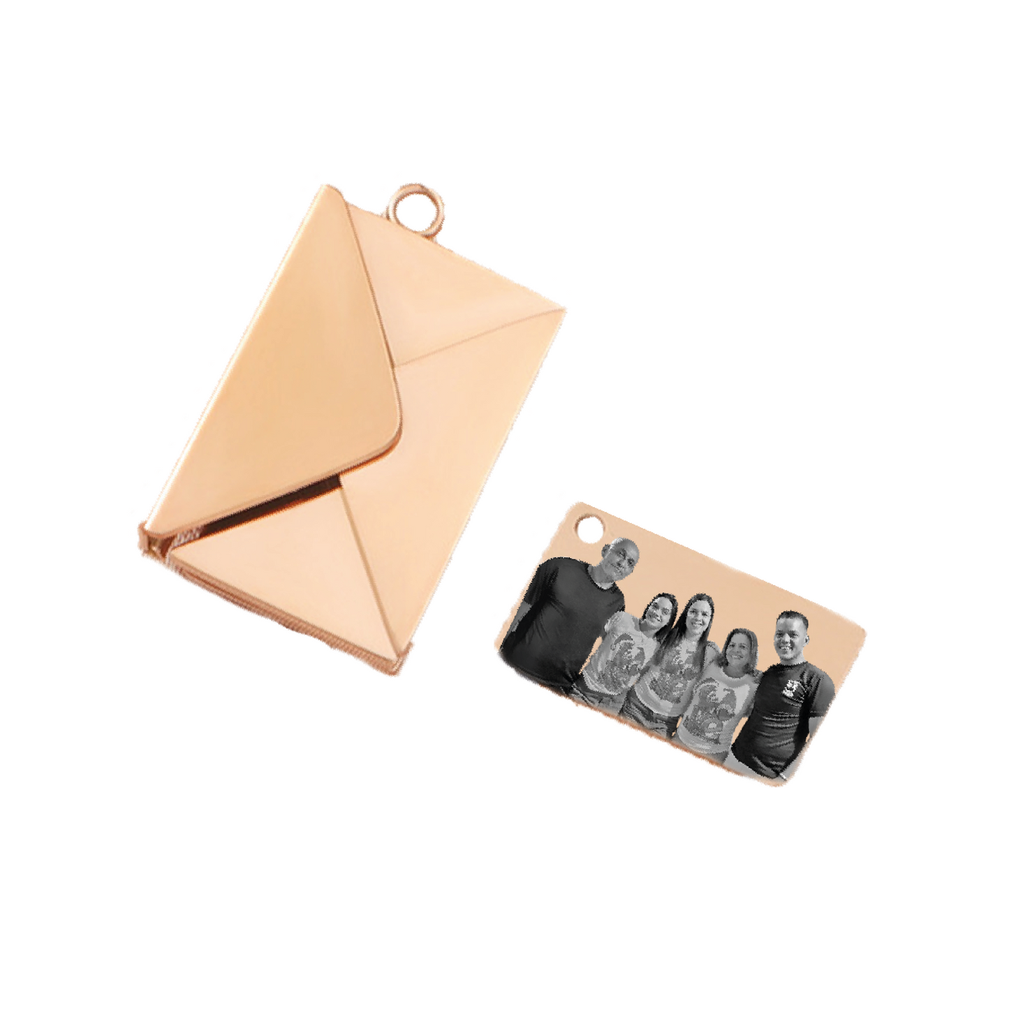 Placa Sobre - Chapado en oro rosa 18k