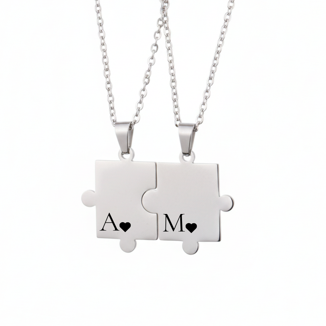 collar pareja rompezabezas