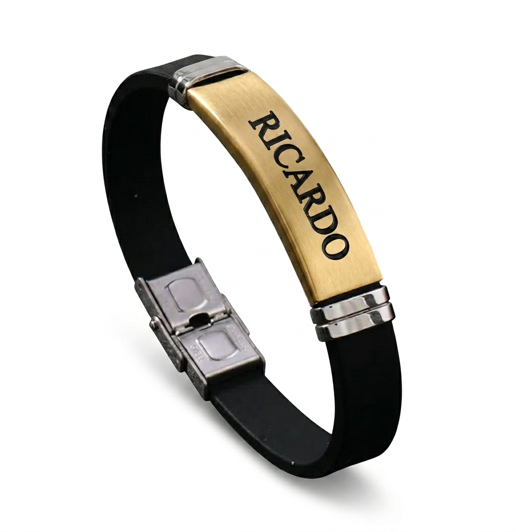 Pulsera para hombre silicona