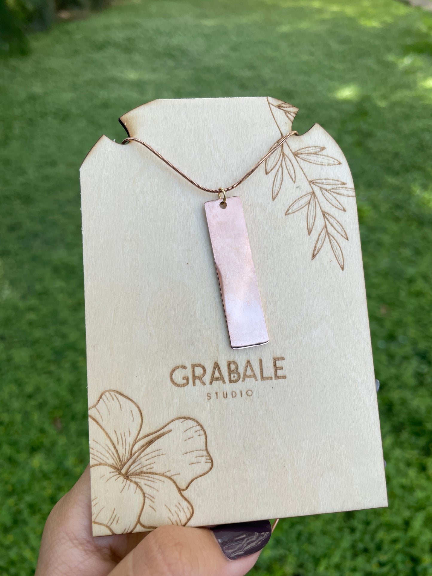 Placa Rectangular - Chapado En Oro De 18 k