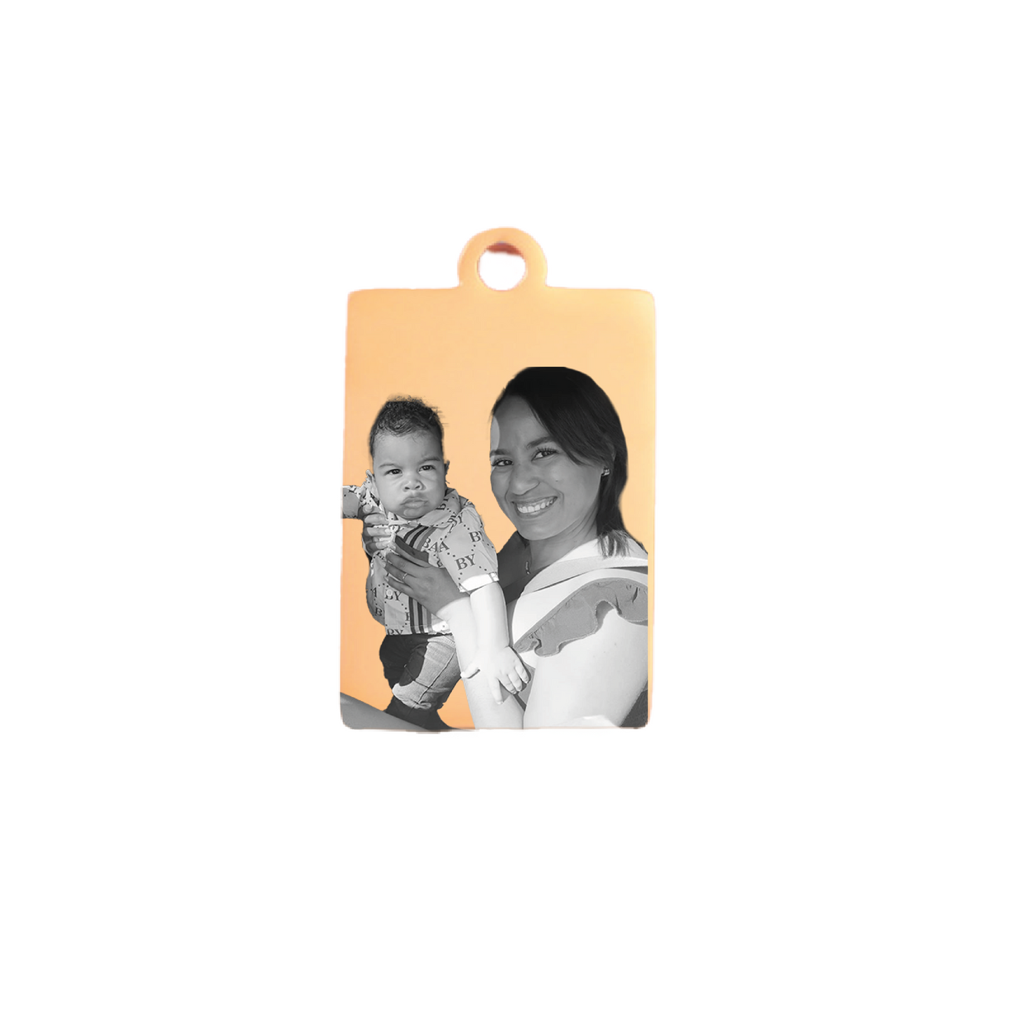 Placa Cuadrada - Chapado oro 18k