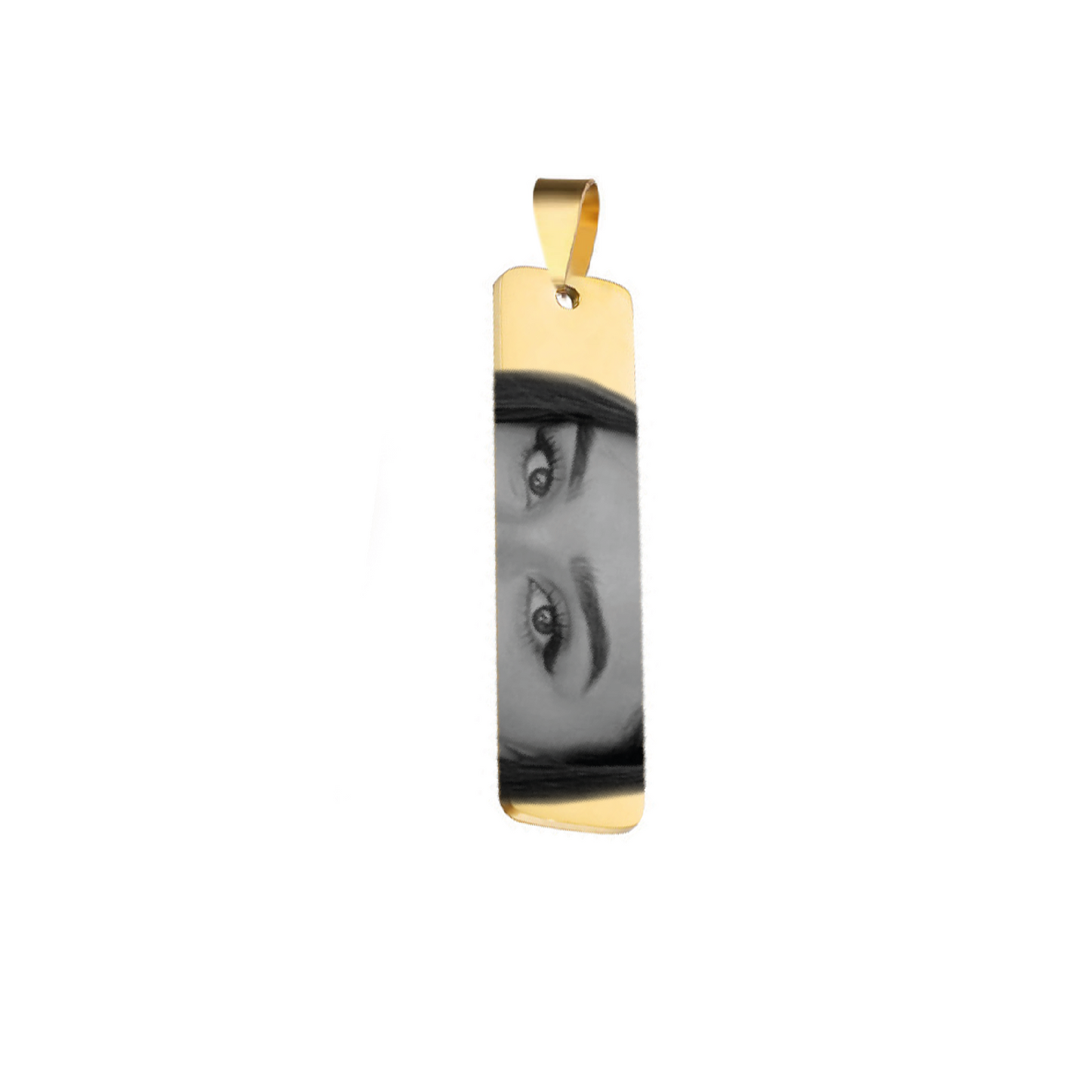 Placa Rectangular - Chapado En Oro De 18 k