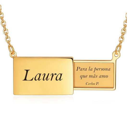 Placa Sobre deslizante - Chapado oro 18k